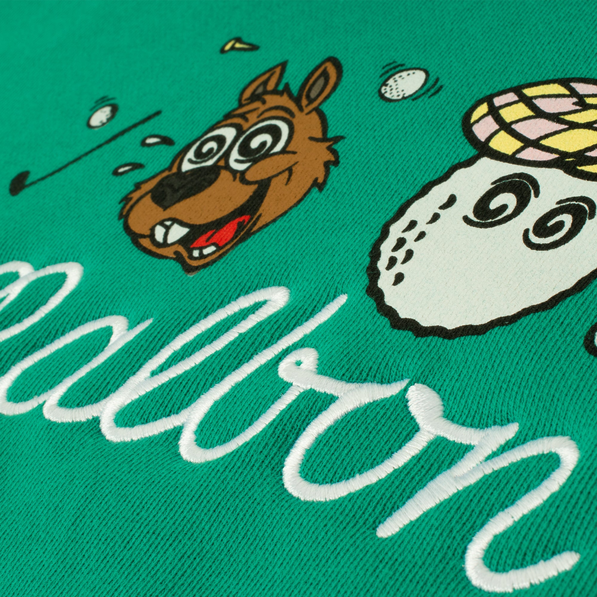 Malbon Two Man Scramble Mens Hoodie Blue Green